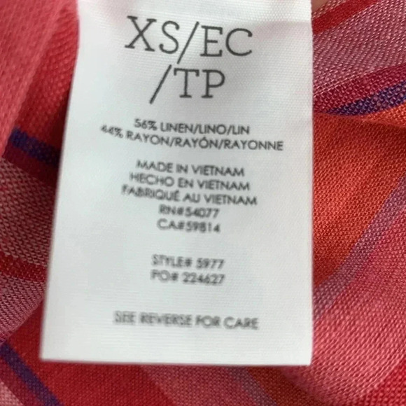 Cabi Striped button front blouse size XS - Picture 5 of 7